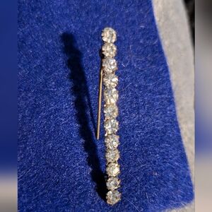 Victorian 12 Crystal Bar Pin